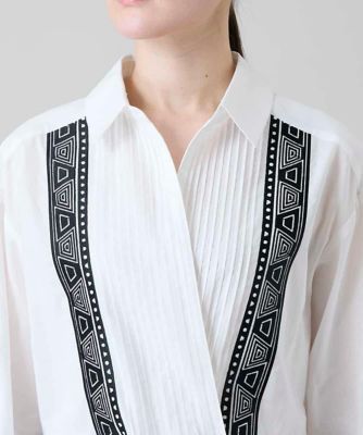 刺繍アクセントカシュクールブラウス／洗える | HIROKO KOSHINO (Women