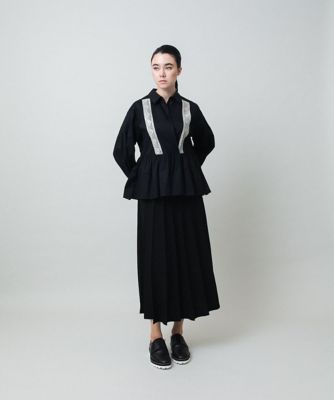 yuni 刺繍 カシュクール ブラウス F ふんわり ブラック ユニ 新作情報 - yuni(ユニ) | キナリノモール