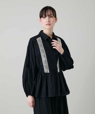 刺繍アクセントカシュクールブラウス／洗える | HIROKO KOSHINO (Women
