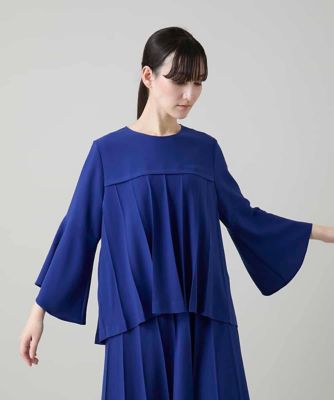 ＜HIROKO KOSHINO (Women)＞立体プリーツシルエットブラウス／洗える