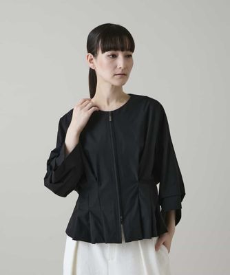 美品】ヒロココシノ 洗える/日本製 アセテートドライポンチブラウス38 