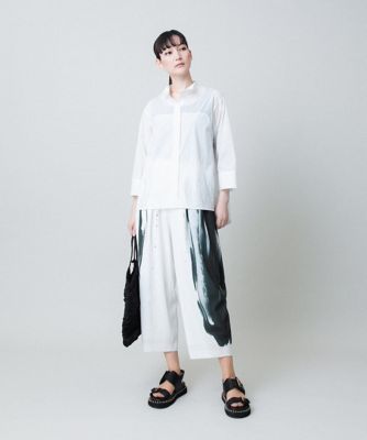 バックタックデザインシャツ　／日本製／洗える