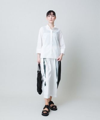バックタックデザインシャツ　／日本製／洗える