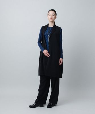 ライトツイルコクーンシルエットロングジレ／洗える