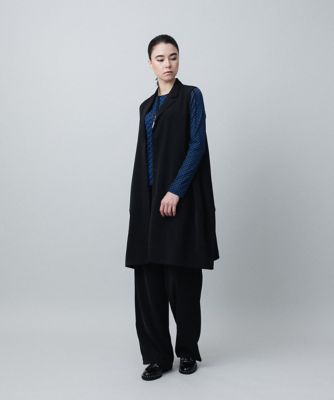 ライトツイルコクーンシルエットロングジレ／洗える