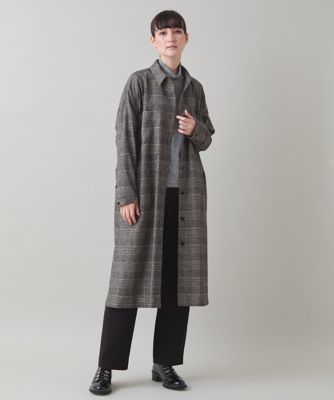 HIROKO KOSHINO (Women)/ヒロココシノ チェックシャツワンピース/日本製 92グレー系チェック ワンピース・ドレス【三越伊勢丹/公式】