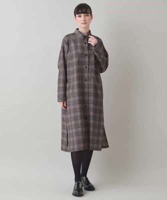 チェックシャツワンピース／日本製 | HIROKO KOSHINO (Women