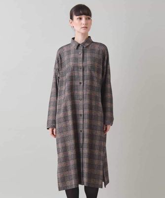 チェックシャツワンピース／日本製 | HIROKO KOSHINO (Women