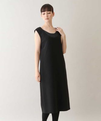＜HIROKO KOSHINO (Women)＞【日本製】Ｉラインスリーブレスワンピース
