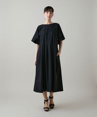 タックアクセントプリーツワンピース／日本製／洗える | HIROKO