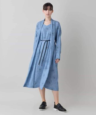 ヒロココシノ(ヒロコビス)フラワーレースロングジレ(ジレのみ出品) ラインフラワードレープワンピース ／日本製／洗える | HIROKO KOSHINO