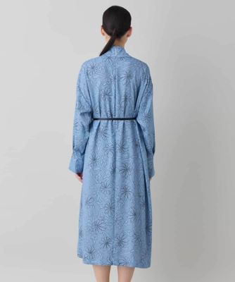 ラインフラワードレープワンピース ／日本製／洗える | HIROKO KOSHINO