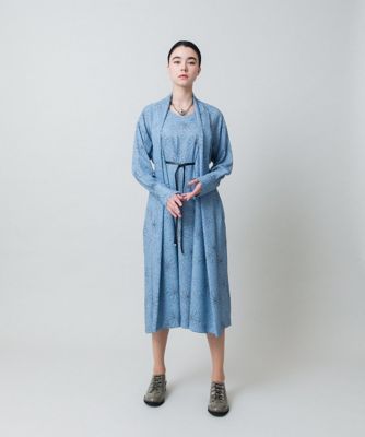 ラインフラワードレープワンピース ／日本製／洗える | HIROKO KOSHINO