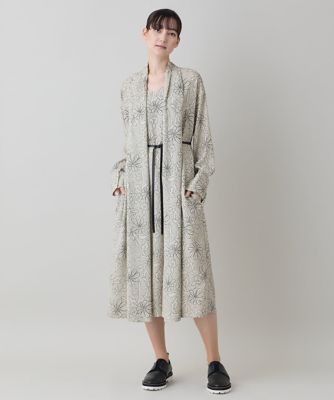 ラインフラワードレープワンピース ／日本製／洗える | HIROKO KOSHINO