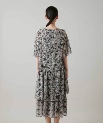 楊柳アートプリントワンピース／日本製／洗える | HIROKO KOSHINO