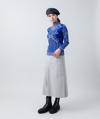 HIROKO KOSHINO / ヒロココシノ 幾何柄ジャカードニットプルオーバー 幾何柄ジャカードニットプルオーバー ／日本製 | HIROKO KOSHINO