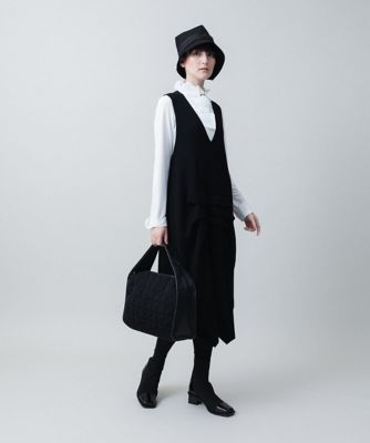 イレギュラータックニットジャンパースカート