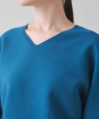 【美品】11号　HIROKO KOSHINO ニット　セットアップ　七〜八分袖 セール】 プリーツニットプルオーバー （ニット・セーター）｜HIROKO