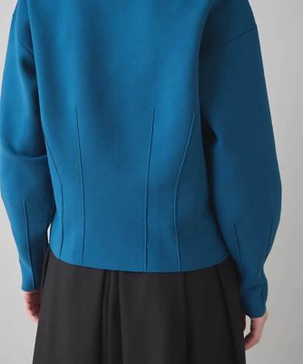 【美品】11号　HIROKO KOSHINO ニット　セットアップ　七〜八分袖 ダーツアクセントニットプルオーバー ／洗える | HIROKO KOSHINO