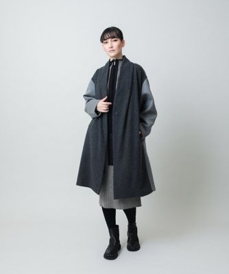 立体ストライプデザインニットワンピース ／日本製 | HIROKO KOSHINO