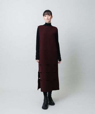 スラッシュデザインニットワンピース | HIROKO KOSHINO (Women