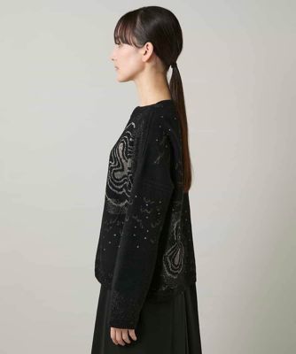 ラメフラワージャカードニット／日本製 | HIROKO KOSHINO (Women