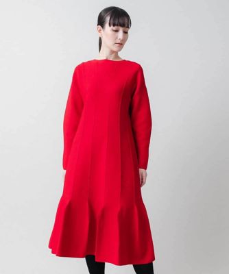 デザインヘムニットワンピース ／日本製 | HIROKO KOSHINO (Women