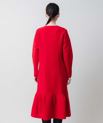 ヒロココシノ　デザインワンピース　サイズ38 デザインヘムニットワンピース ／日本製 | HIROKO KOSHINO