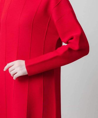 ヒロココシノ　デザインワンピース　サイズ38 デザインヘムニットワンピース ／日本製 | HIROKO KOSHINO