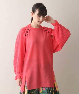 HIROKO KOSHINO (Women)/ヒロココシノ 【3WAY】ジョイントボレロニットプリーツトップ