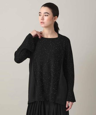 ＜HIROKO KOSHINO (Women)＞スキャッタービーズジョイントニット