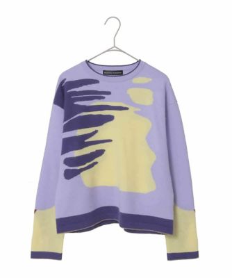 ブロックアートインターシャニットプルオーバー／日本製 | HIROKO