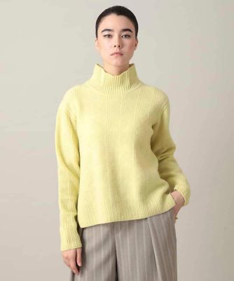 幾何ジャカードウールニットプルオーバー／日本製 | HIROKO KOSHINO