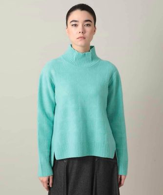 幾何ジャカードウールニットプルオーバー／日本製 | HIROKO KOSHINO