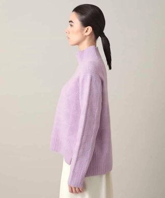 幾何ジャカードウールニットプルオーバー／日本製 | HIROKO KOSHINO