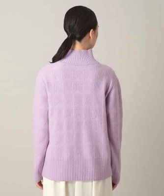 幾何ジャカードウールニットプルオーバー／日本製 | HIROKO KOSHINO