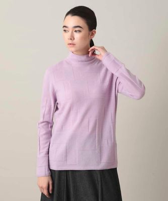 ローゲージカシミアタートルネックニット 4210800343