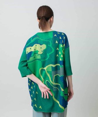 アートジャカードニットプルオーバー ／日本製 | HIROKO KOSHINO