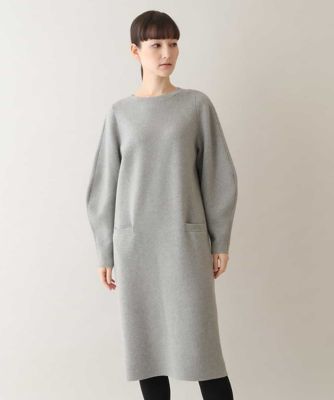 ＜HIROKO KOSHINO (Women)＞【日本製】ミラノリブニットワンピース