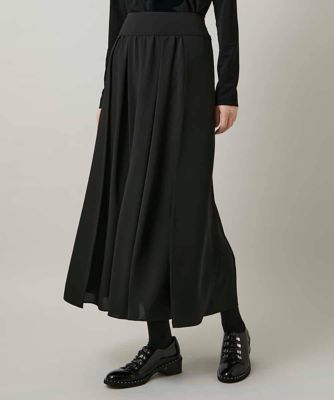 ＜HIROKO KOSHINO (Women)＞異素材コントラストスカート／日本製／洗える