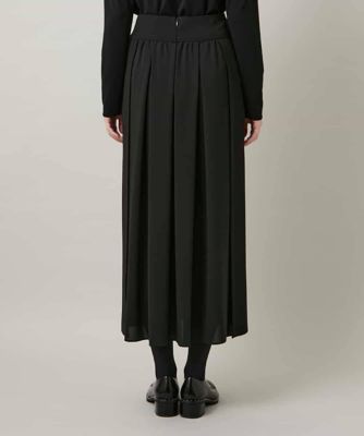 異素材コントラストスカート／日本製／洗える | HIROKO KOSHINO (Women