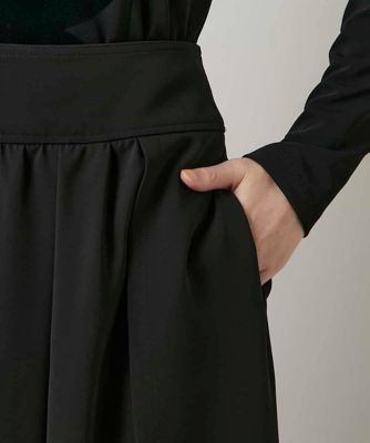 異素材コントラストスカート／日本製／洗える | HIROKO KOSHINO (Women