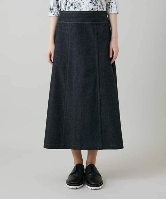 異素材ドッキングAラインスカート ／洗える | HIROKO KOSHINO (Women