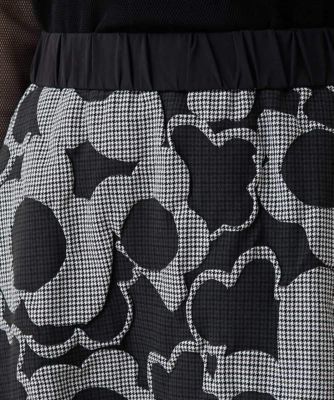 千鳥フラワー立体フレアスカート／日本製／洗える | HIROKO KOSHINO