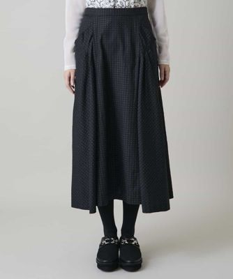ドットジャカードフレアスカート ／洗える | HIROKO KOSHINO (Women