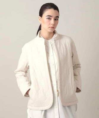 ロゴ刺繍キルティング中綿入りジャケット | HIROKO KOSHINO (Women