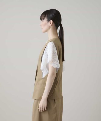 ノーブルラインデザインベスト ／日本製／洗える | HIROKO KOSHINO