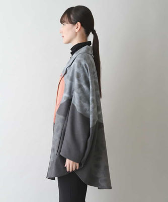 日本製】サークルフレームフラワープリントジャケット | ファッション 