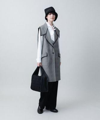 HIROKO KOSHINO / ヒロココシノ リバーチェックテーラードジレ/日本製 リバーチェックテーラードジレ／日本製 | HIROKO KOSHINO (Women