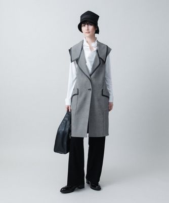 HIROKO KOSHINO / ヒロココシノ リバーチェックテーラードジレ/日本製 リバーチェックテーラードジレ／日本製 | HIROKO KOSHINO (Women